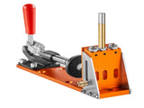 Pocket Hole Jig Kit Aluminum Alloy Adjustable Depth 1/2-1 1/2 Inch with 2 Step 19089300