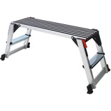 ZNTS Aluminum Platform Non-Slip Folding Work Bench Drywall Stool Ladder 330lbs Capacity W465P182127