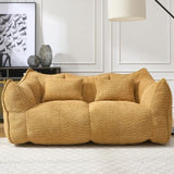 Soft beanbag chair with high resilience foam core for two people. The comfortable square recliner W1996P252272