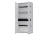 White 5-Shelf Kitchen Pantry B062P175069