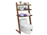 Solid Wood Over The Toilet Storage Shelf,3-Tier Freestanding Wood Bathroom Above Toilet Organizer W3204P577550