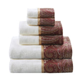 6 Piece Jacquard Towel Set B03598772