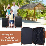 Hardshell Luggage Sets 4 pcs Bag Spinner Suitcase with TSA Lock Lightweight-16"20"24"28" PP310249AAP