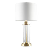 Clarity Glass Cylinder Table Lamp Set of 2 B03594985