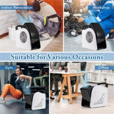 3-Speed High Velocity Air Mover - 250/287/325 CFM, 185&deg Rotatable Head for Targeted 48529615