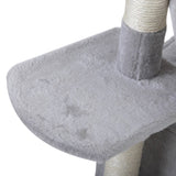 Double Level Cat Tree Stand House Furniture Kittens Activity Tower Posts Kitty Pet Play House W2181P190604