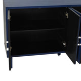 Stylish and Functional 4-Door Storage Cabinet with Pine legs and MDF, for Living Room Bedroom,and W757P144371