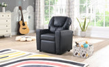 ZNTS Kids Recliner Chair Black PVC W311P216907