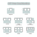 Compression Sofa,Convertible Floor Sofa Bed with Fixed-Shape Frame, Boneless Modular Sectional 18322636