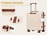 28 Inch ABS Hard Shell Large Travel Checked Luggage - Scratch Resistant Surface Four W2787P437258
