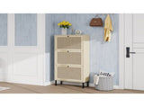 Shoe Storage Cabinet for Entryway,Modern Shoe Cabinet Storage with 3 Flip Drawers,Slim Freestanding 97899433