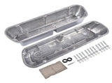 Set of 2 Tall Valve Covers BallMilled Polished Replacement for Ford SBF 260351W Engines 46617133