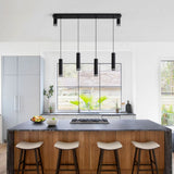 Angelina 6 - Light Matte Black Kitchen Island PendantUnable ship weekends, TK/TEMU only 82077790