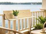 Hanging Balcony Table Foldable Railing Bar, Fits up to 3.9 Inches, Space-Saving 18723206
