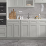 33"in W x 24"in D x 34.5"in H in Shaker Dove Plywood Ready to Assemble Sink Base Cabinets with Shelf T3210P296666