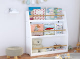 3 Tier Bookshelf for Kids, Wooden Kids Book Rack, Modern Kids Bookcase for Bedroom, Playroom and 55650781
