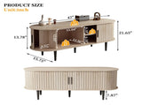 TV Stand, 47" Modern TV Console Table with Storage Compartment and Sliding Door, Gaming W2641P442533