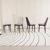 A set of 4 dining chair, modern style chair made of high-quality PU Leather fabric with thick soft W2189P168409