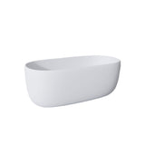 51'' Freestanding Bathtub Resin Stone Soaking Bathtub Solid Surface Modern Tubs with Overflow and W2753P191225