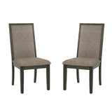 ZNTS Dining Chair With Upholstered Cushion, Grey SR011801