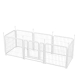 ZNTS Dog Playpen 8 Panels 24" Height Heavy Duty Dog Fence Puppy Pen for Large Medium Small Dogs Indoor W368P233994