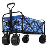 440lbs Collapsible Foldable Wagon Cart with strapping system ,Beach Wagon Utility Cart Utility Wagon W2932P253145