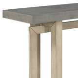 U_STYLE Contemporary Console Table with Wood Top, Extra Long Entryway Table for Entryway, Hallway, N711P230809E