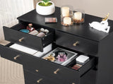 Modern Simple 4-Drawer Dresser Black 32069328