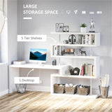 Office desk with display stand white 99892663