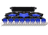Universal 12 pcs 2.5' Blue Coupler Black Piping Intercooler KitT-Bolt Clamps Black 95520436