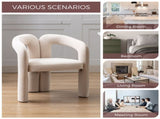 COOLMORE Contemporary Designed Velvet Fabric Upholstered Accent/Dining Chair /Barrel Side Chairs W395103720