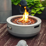 Small concrete round fire pit bowl W853P193938