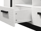 Matilda 70.5" White Finish TV Stand with Drawers B061P160690