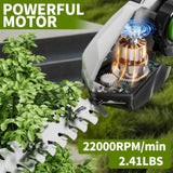 21V Cordless Hedge Trimmer, 2-in-1 Electric Handheld Grass Shear Cutter with 2.0 Battery*2, Women 77635959