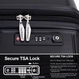 Expandable Hardshell Suitcase Double Spinner Wheels PP Luggage Sets Lightweight Durable Suitcase W284113621