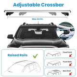 Car Roof Rack Cross 1.22m Thick Aluminum Crossbars Universal Roof Rack Adjustable Roof Cross 43450538