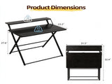 Computer Desk, Black Embossed P2 Particle Board with Melamine Faced, Height 65591259