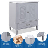 30" Bathroom Vanity with Sink Vintage Style, Multi-functional Storage Space, Door Shelf, N759P218644E