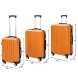 ZNTS 3-in-1 Multifunctional Large Capacity Traveling Storage Suitcase Luggage Set Orange 97788148