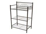 3 Shelves Tiered Iron Storage Shelf in Oil Rubbed Bronze 29450165