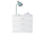 Modern Simple 3-Drawer Dresser Chest of Drawers for Family Room Bedroom Living Room Universal 91161483