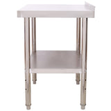 Stainless Steel Prep Table, 30 x 24x 35-1/2 Inch, 440lbs Load Capacity Heavy Duty Metal Worktable W465P237805