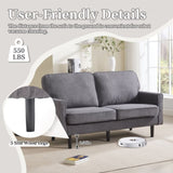 COOLMORE Loveseat Sofa, Mid Century Modern Love Seat, 2 Seater Sofaes for Living Room, Small W395P238824