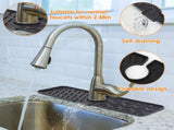 2 pack Silicone Faucet Splash Mat, Food Grade Sink Drip Catcher Pad, Fits Faucet Tube up to 2.48 in, 59340132