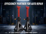 2 Ton Jack Stands Pair, HeavyDuty Adjustable Steel Car Jack Stands with Locking Pin, Safety Support 08338052