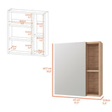 Lincoln Mirrored Medicine Cabinet, Five Interior Shelves B128P148930