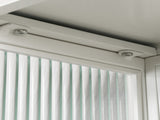 23.62"Glass Doors Modern Two-door Wall Cabinet with Featuring Two-tier Enclosed Storage, an Open W757119332