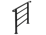 Handrails for Outdoor Steps, Wrought Iron Handrail Fits 1 or 3 Steps, 31715644