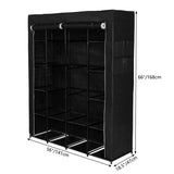 ZNTS Portable Closet Organizer Storage, Wardrobe Closet with Non-Woven Fabric 14 Shelves, Easy to 44163394