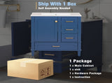 30" Bathroom Vanity , Modern Bathroom Cabinet with Sink Combo Set, Bathroom Storage Cabinet with a WF321698AAC